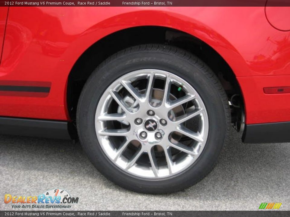 2012 Ford Mustang V6 Premium Coupe Race Red / Saddle Photo #9