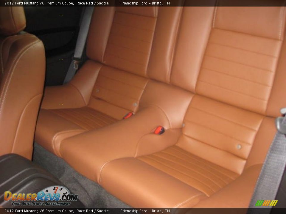 2012 Ford Mustang V6 Premium Coupe Race Red / Saddle Photo #14