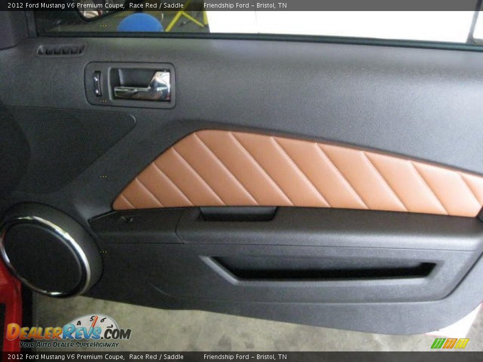 2012 Ford Mustang V6 Premium Coupe Race Red / Saddle Photo #17