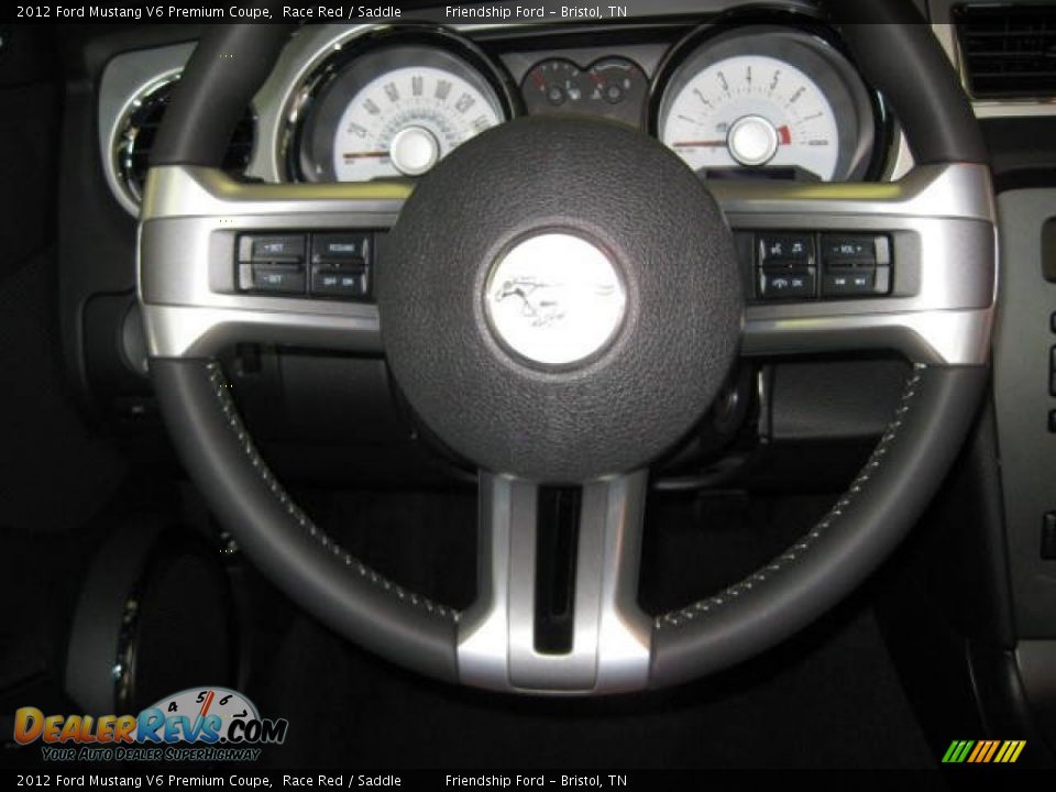 2012 Ford Mustang V6 Premium Coupe Race Red / Saddle Photo #20