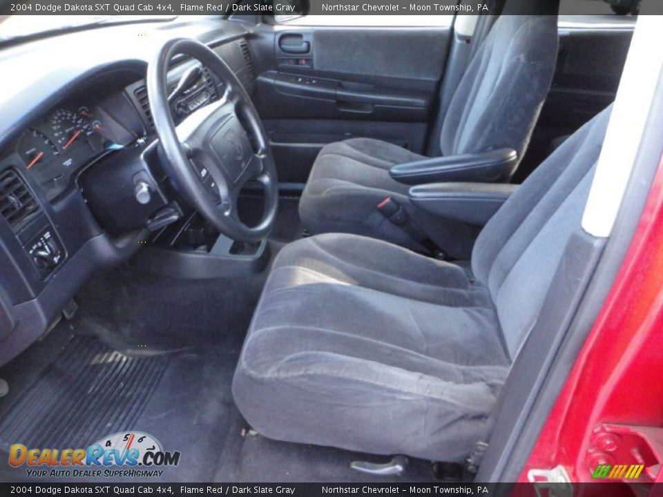 Dark Slate Gray Interior - 2004 Dodge Dakota SXT Quad Cab 4x4 Photo #11