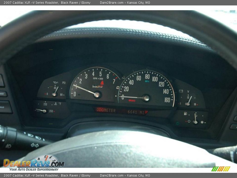 2007 Cadillac XLR -V Series Roadster Black Raven / Ebony Photo #29