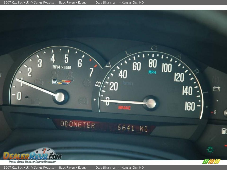 2007 Cadillac XLR -V Series Roadster Black Raven / Ebony Photo #30