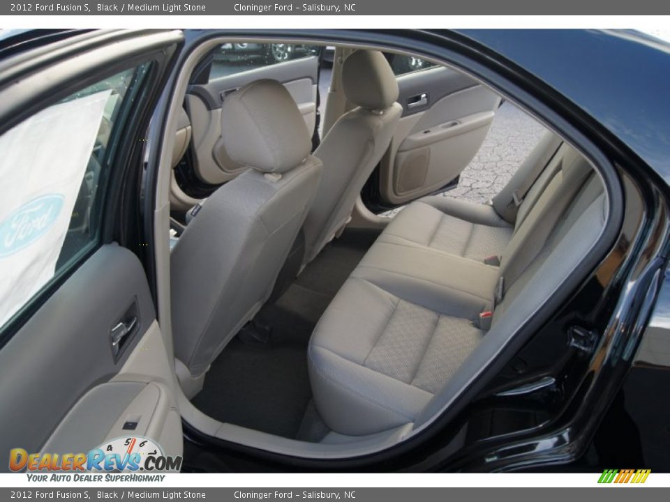 Medium Light Stone Interior 2012 Ford Fusion S Photo 9