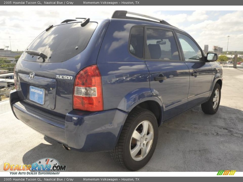 2005 Hyundai Tucson GL Nautical Blue / Gray Photo #5