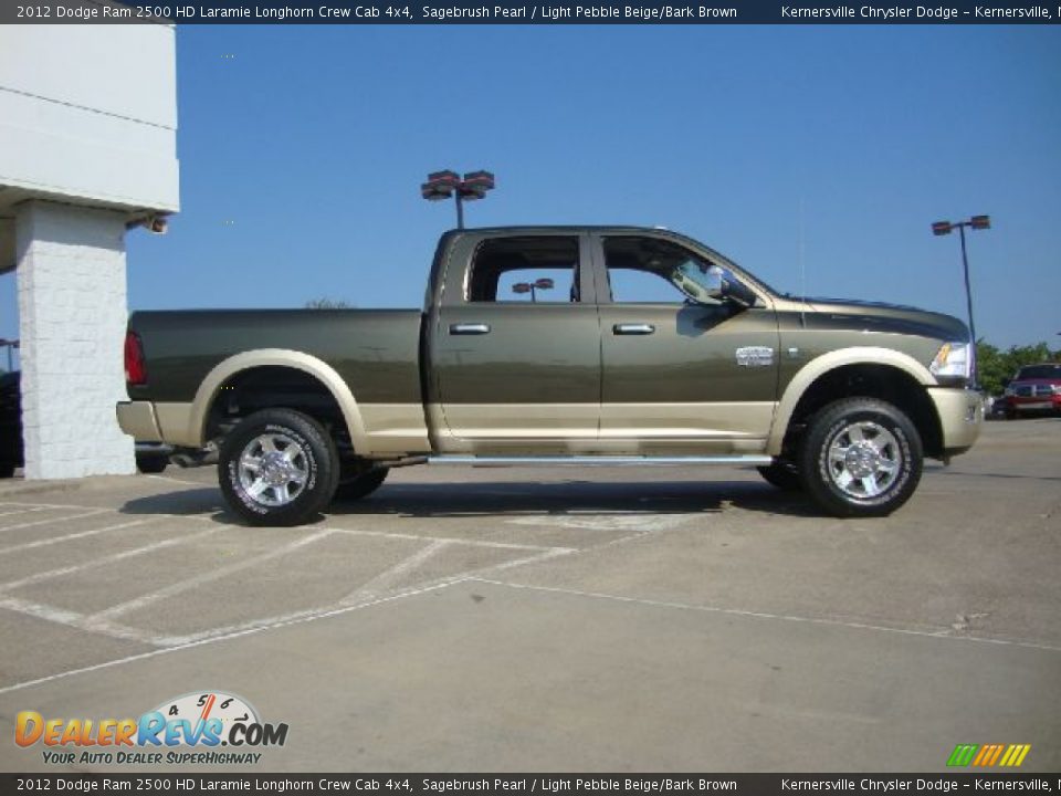 Sagebrush Pearl 2012 Dodge Ram 2500 HD Laramie Longhorn Crew Cab 4x4 Photo #2