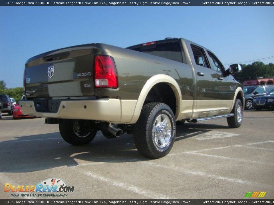 Sagebrush Pearl 2012 Dodge Ram 2500 HD Laramie Longhorn Crew Cab 4x4 Photo #3