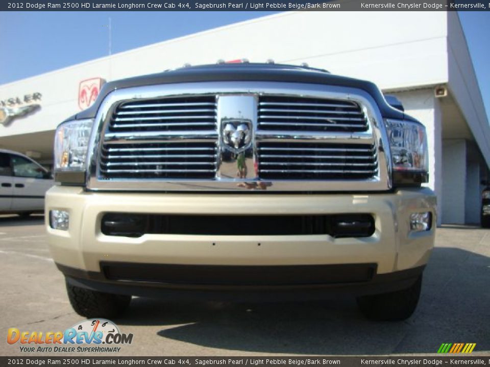 2012 Dodge Ram 2500 HD Laramie Longhorn Crew Cab 4x4 Sagebrush Pearl / Light Pebble Beige/Bark Brown Photo #8