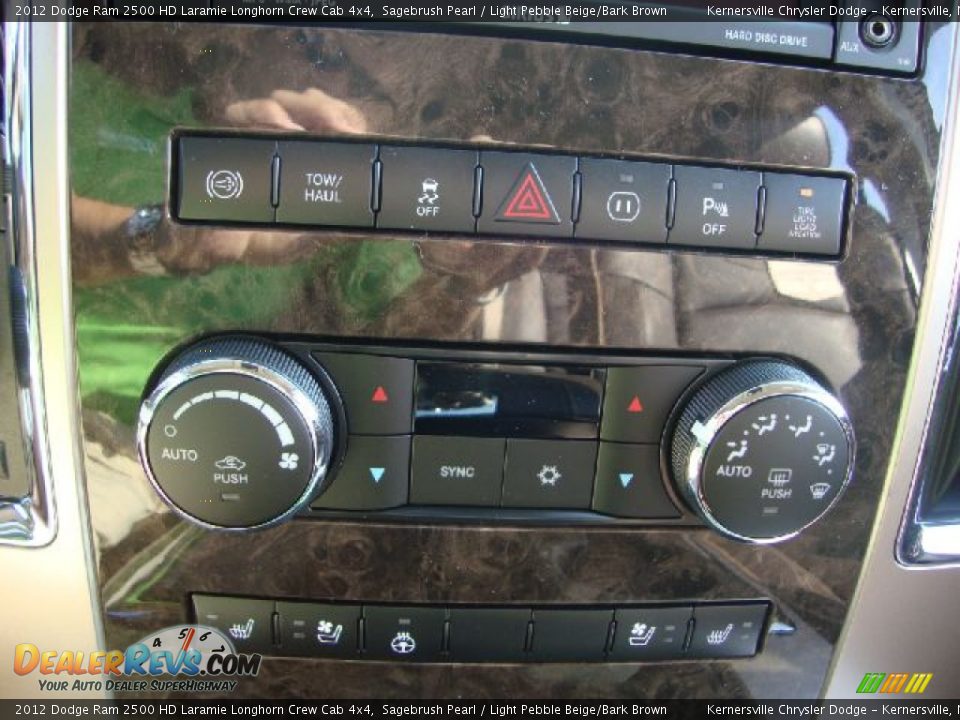 Controls of 2012 Dodge Ram 2500 HD Laramie Longhorn Crew Cab 4x4 Photo #25