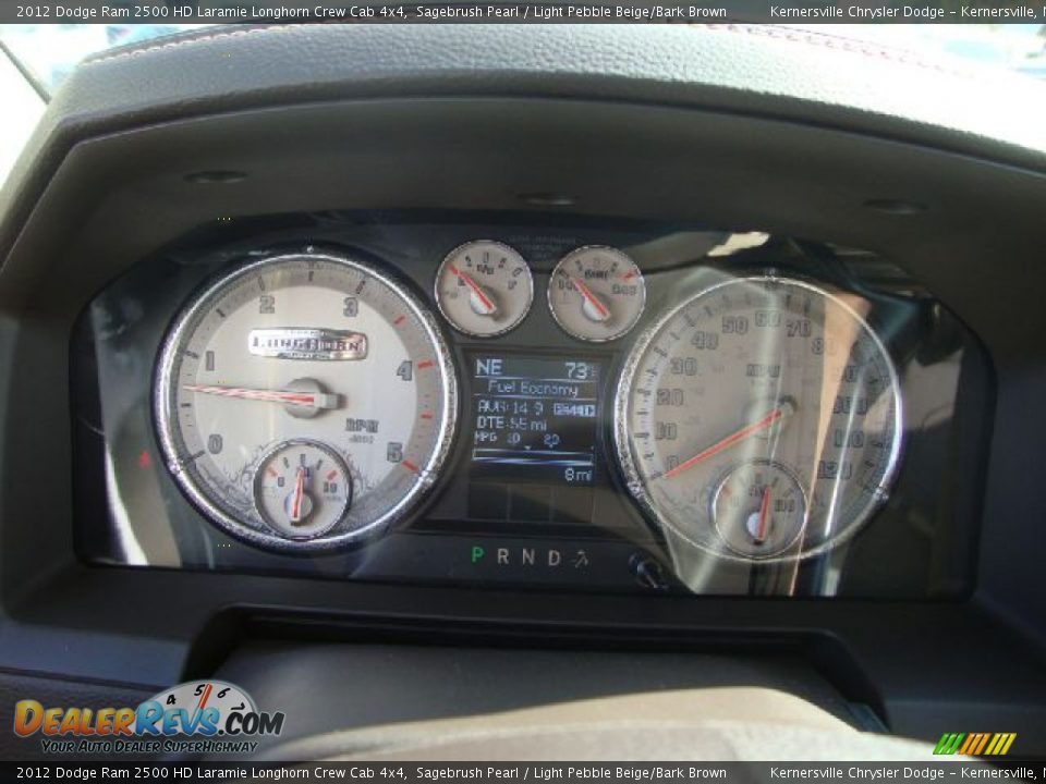 2012 Dodge Ram 2500 HD Laramie Longhorn Crew Cab 4x4 Gauges Photo #28