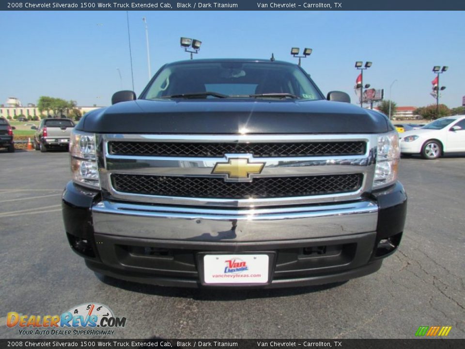 2008 Chevrolet Silverado 1500 Work Truck Extended Cab Black / Dark Titanium Photo #2