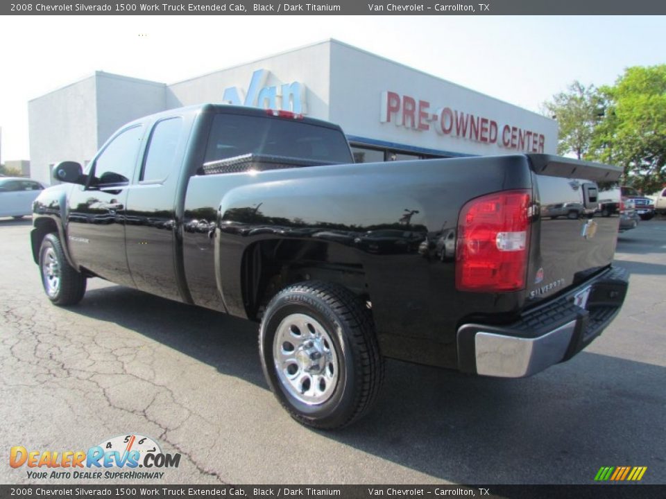 2008 Chevrolet Silverado 1500 Work Truck Extended Cab Black / Dark Titanium Photo #5