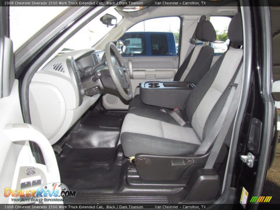 2008 Chevrolet Silverado 1500 Work Truck Extended Cab Black / Dark Titanium Photo #9