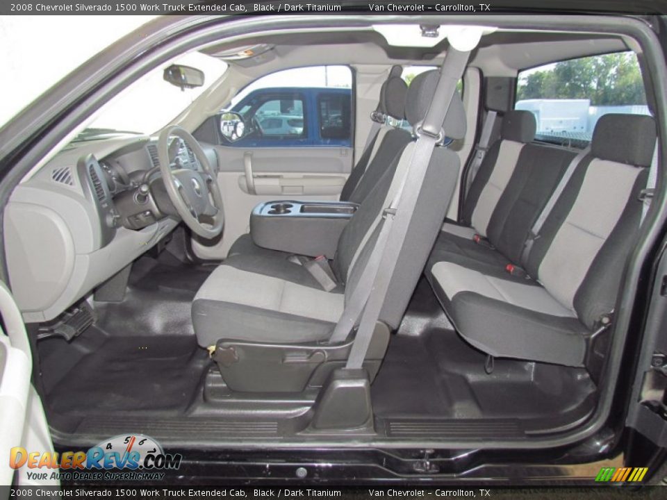 2008 Chevrolet Silverado 1500 Work Truck Extended Cab Black / Dark Titanium Photo #10