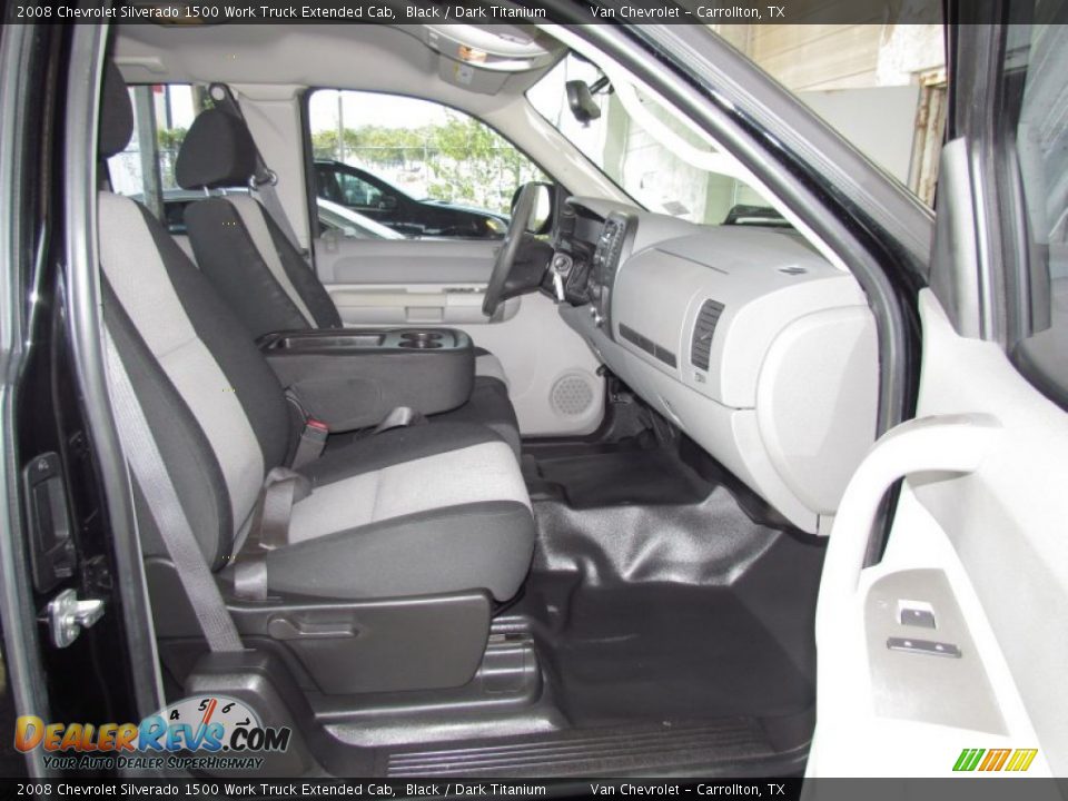 2008 Chevrolet Silverado 1500 Work Truck Extended Cab Black / Dark Titanium Photo #11