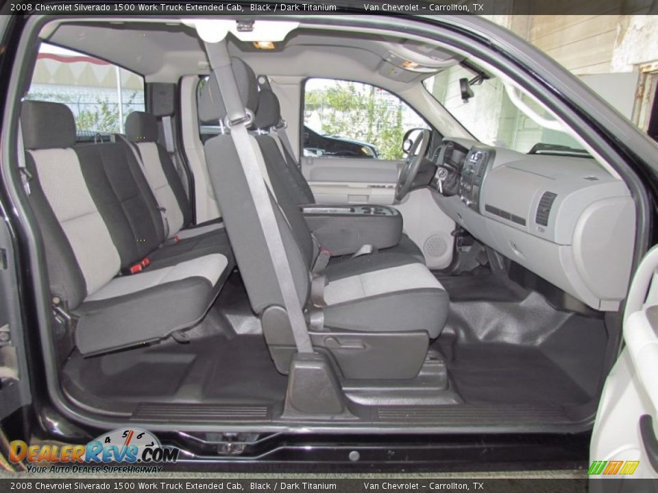 2008 Chevrolet Silverado 1500 Work Truck Extended Cab Black / Dark Titanium Photo #12