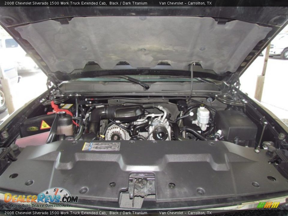 2008 Chevrolet Silverado 1500 Work Truck Extended Cab Black / Dark Titanium Photo #17
