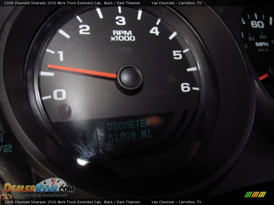 2008 Chevrolet Silverado 1500 Work Truck Extended Cab Black / Dark Titanium Photo #20