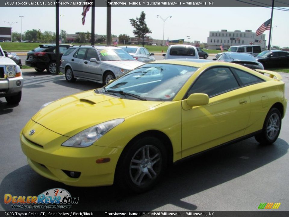 2003 Toyota Celica GT Solar Yellow / Black/Black Photo #1
