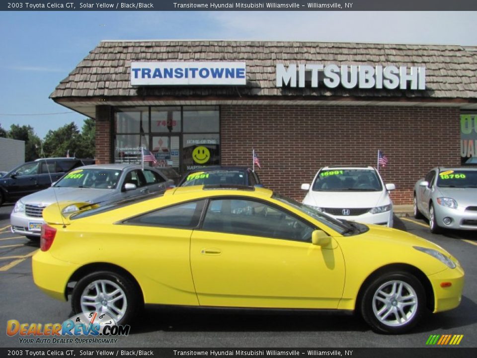 2003 Toyota Celica GT Solar Yellow / Black/Black Photo #5