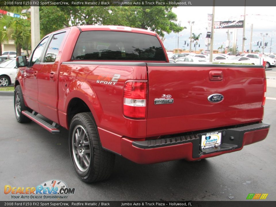 2008 Ford F150 FX2 Sport SuperCrew Redfire Metallic / Black Photo #7