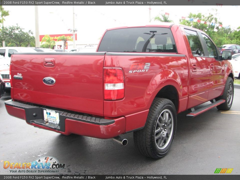 2008 Ford F150 FX2 Sport SuperCrew Redfire Metallic / Black Photo #9