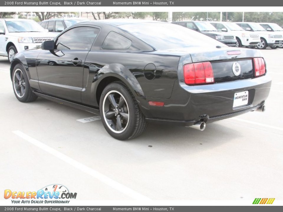 2008 Ford Mustang Bullitt Coupe Black / Dark Charcoal Photo #5