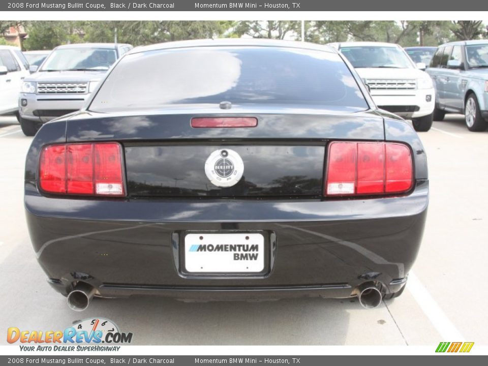 2008 Ford Mustang Bullitt Coupe Black / Dark Charcoal Photo #6