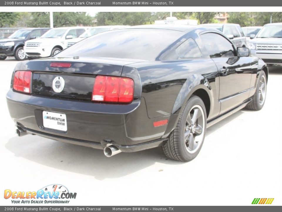 2008 Ford Mustang Bullitt Coupe Black / Dark Charcoal Photo #7