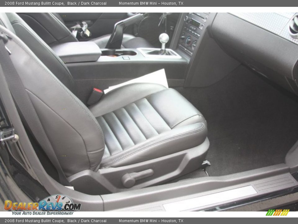 Dark Charcoal Interior - 2008 Ford Mustang Bullitt Coupe Photo #22