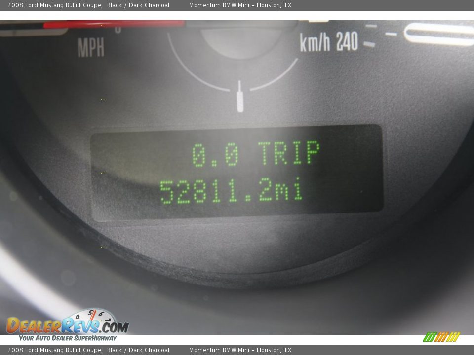 2008 Ford Mustang Bullitt Coupe Black / Dark Charcoal Photo #34