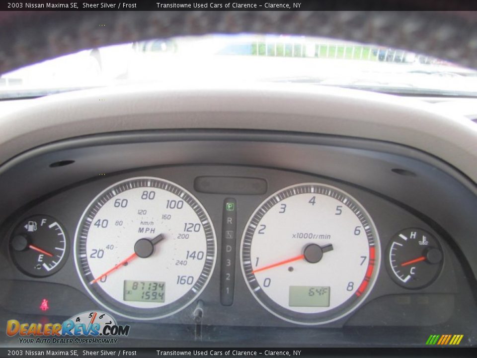 2003 Nissan Maxima SE Sheer Silver / Frost Photo #8