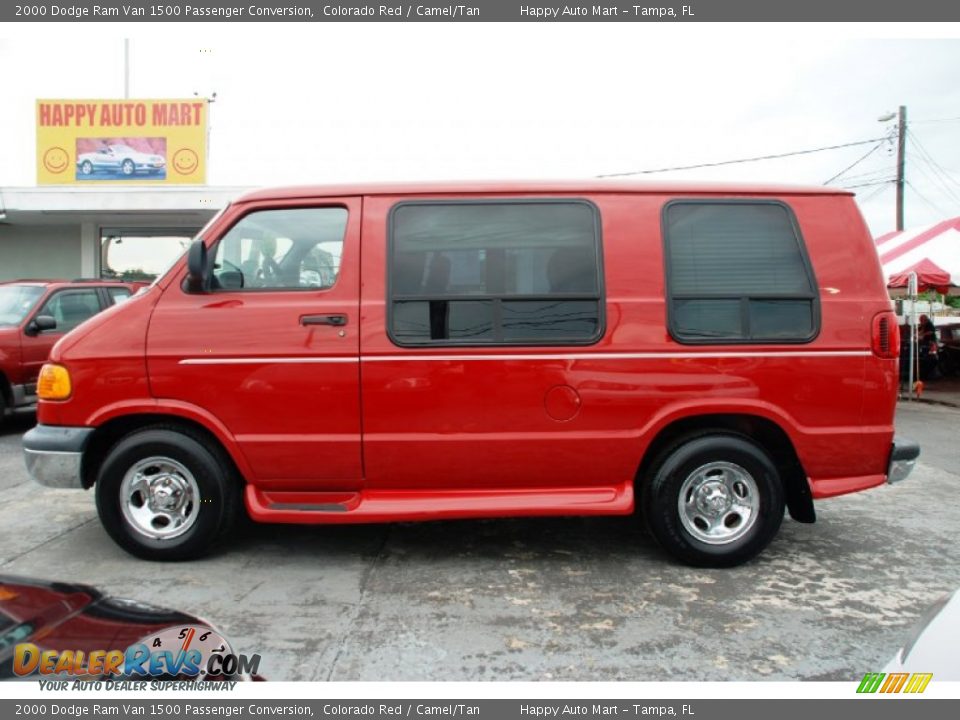 2000 Dodge Ram Van 1500 Passenger Conversion Colorado Red / Camel/Tan Photo #4