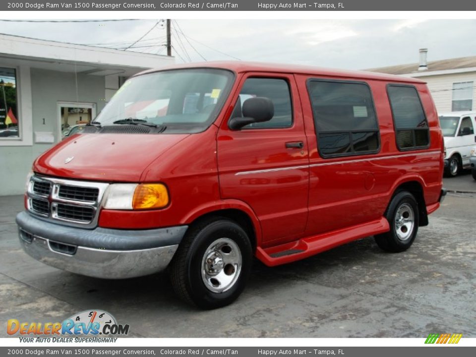 Front 3/4 View of 2000 Dodge Ram Van 1500 Passenger Conversion Photo #7