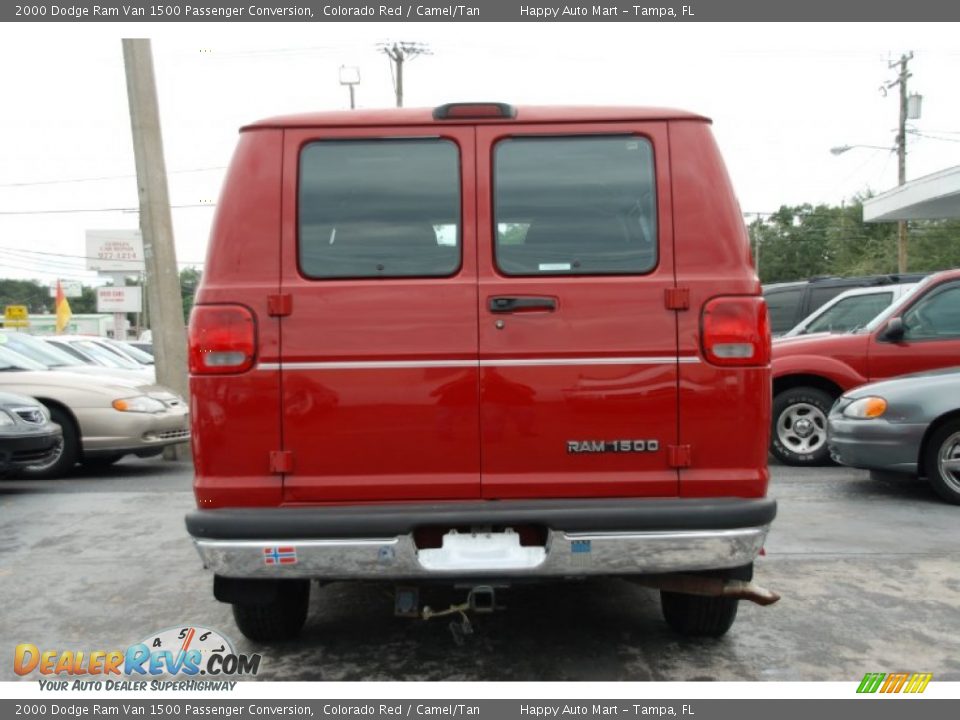 Colorado Red 2000 Dodge Ram Van 1500 Passenger Conversion Photo #9