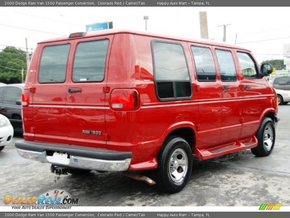 Colorado Red 2000 Dodge Ram Van 1500 Passenger Conversion Photo #10