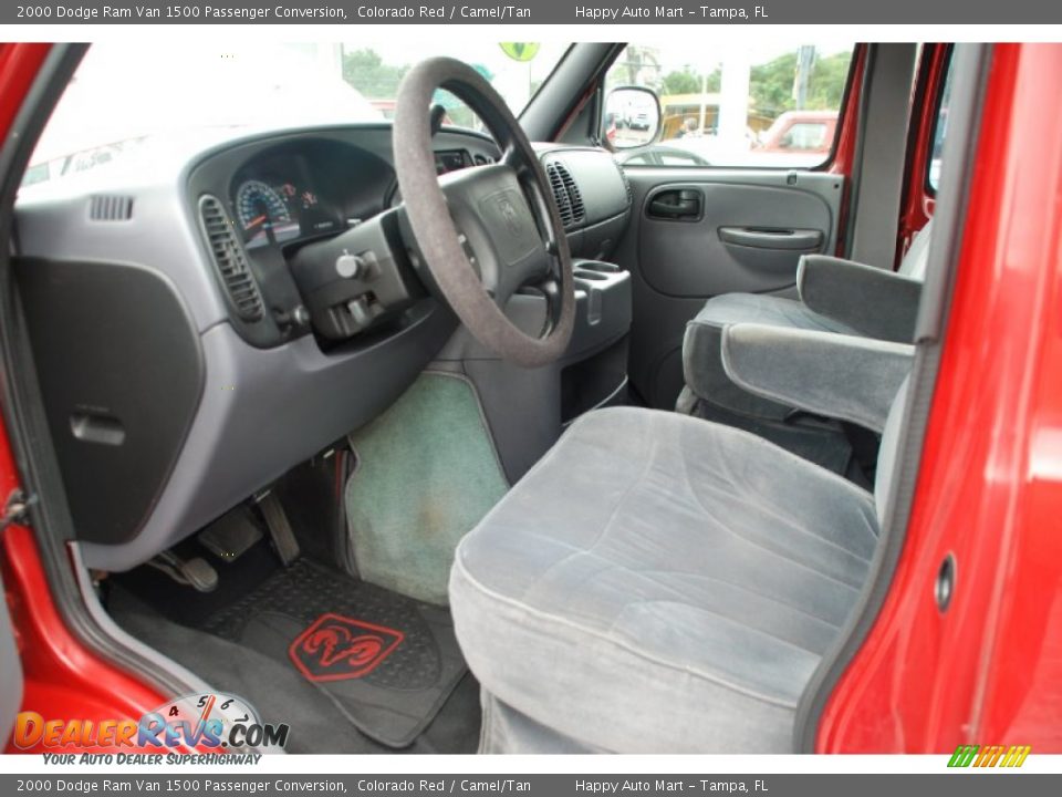Camel/Tan Interior - 2000 Dodge Ram Van 1500 Passenger Conversion Photo #16