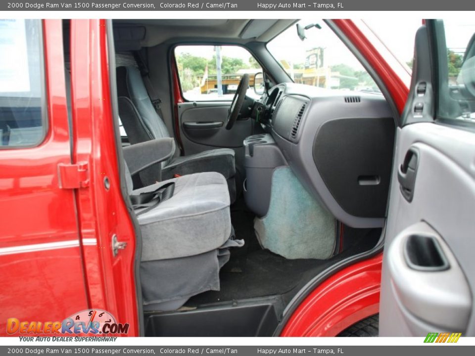 2000 Dodge Ram Van 1500 Passenger Conversion Colorado Red / Camel/Tan Photo #22