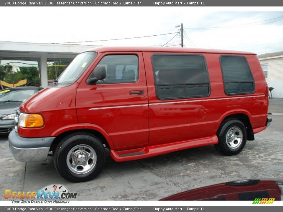 Colorado Red 2000 Dodge Ram Van 1500 Passenger Conversion Photo #31