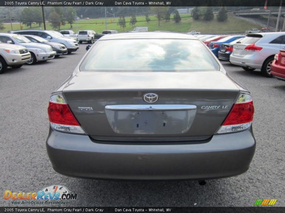 2005 Toyota Camry LE Phantom Gray Pearl / Dark Gray Photo #6