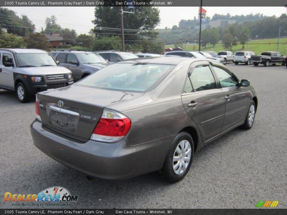 2005 Toyota Camry LE Phantom Gray Pearl / Dark Gray Photo #7