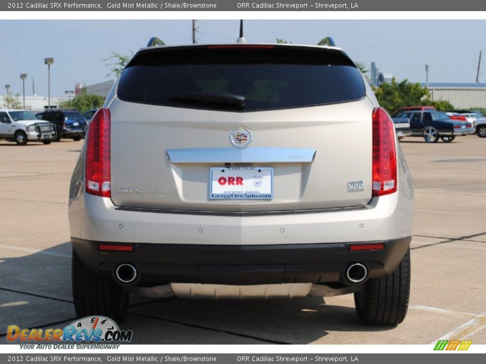 2012 Cadillac SRX Performance Gold Mist Metallic / Shale/Brownstone Photo #6