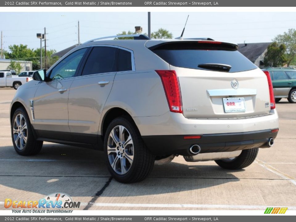 2012 Cadillac SRX Performance Gold Mist Metallic / Shale/Brownstone Photo #7