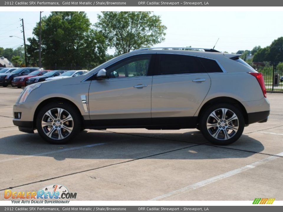 2012 Cadillac SRX Performance Gold Mist Metallic / Shale/Brownstone Photo #8