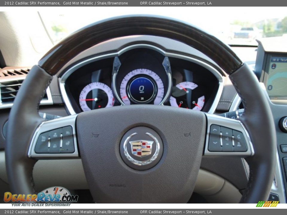 2012 Cadillac SRX Performance Gold Mist Metallic / Shale/Brownstone Photo #15