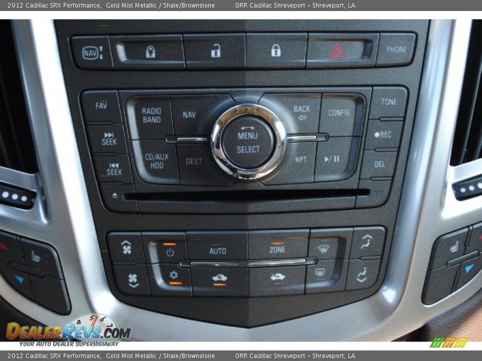 2012 Cadillac SRX Performance Gold Mist Metallic / Shale/Brownstone Photo #17