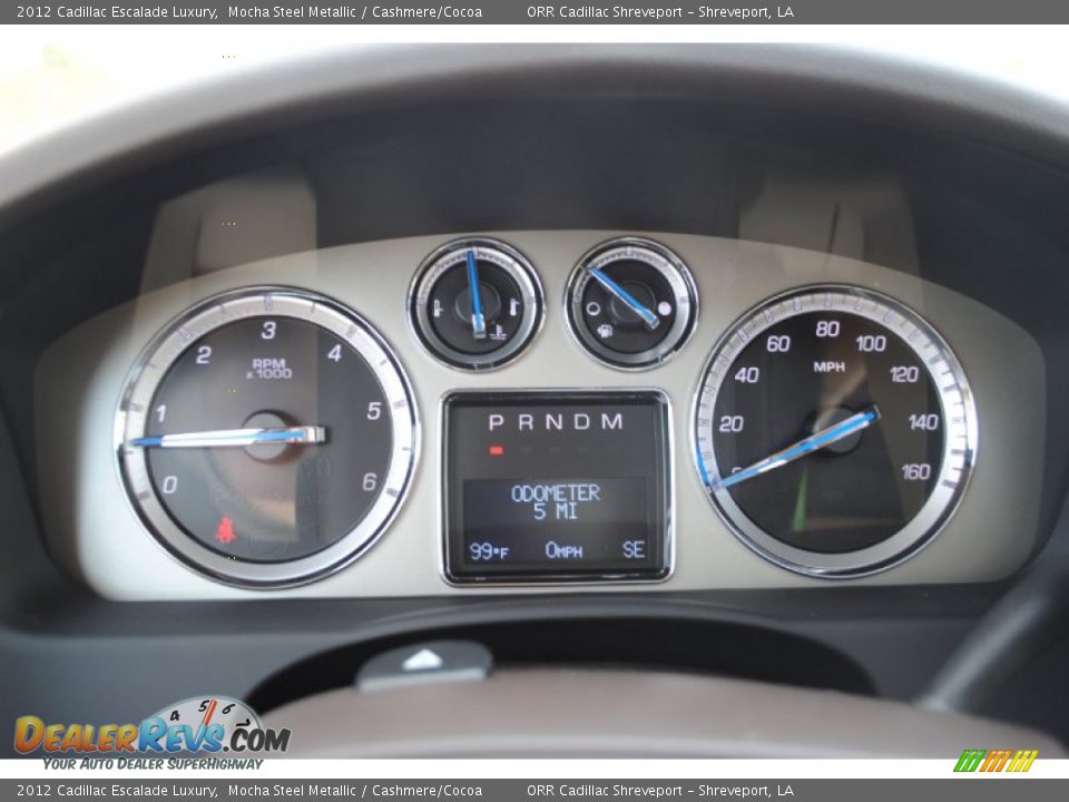2012 Cadillac Escalade Luxury Gauges Photo #17