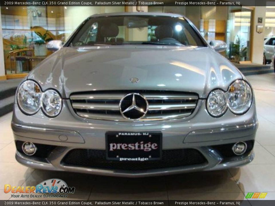 2009 Mercedes-Benz CLK 350 Grand Edition Coupe Palladium Silver Metallic / Tobacco Brown Photo #2