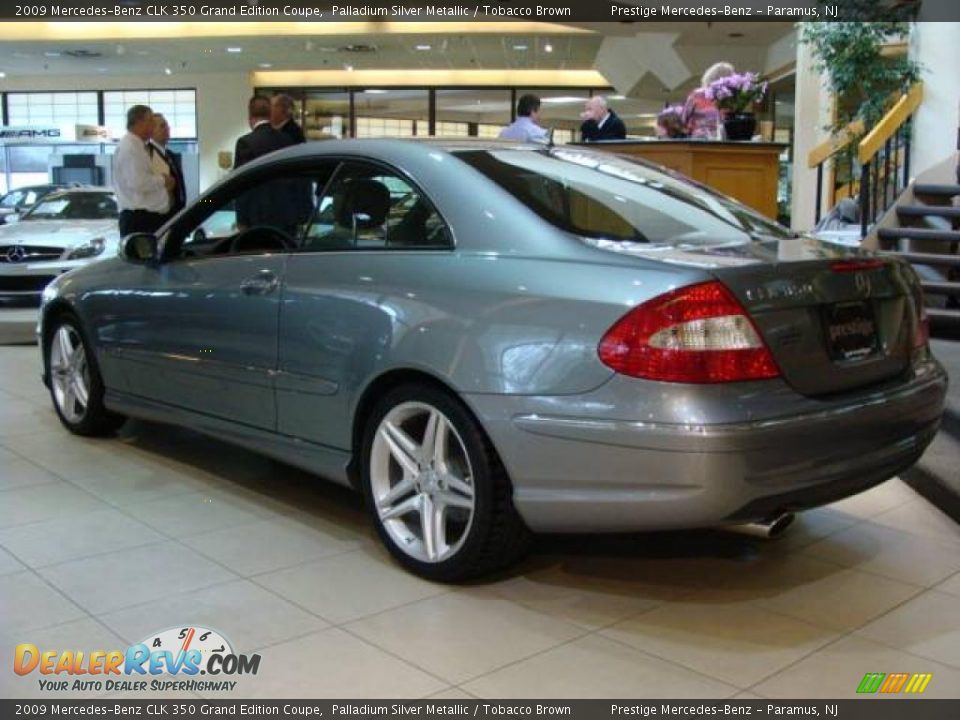 2009 Mercedes-Benz CLK 350 Grand Edition Coupe Palladium Silver Metallic / Tobacco Brown Photo #4