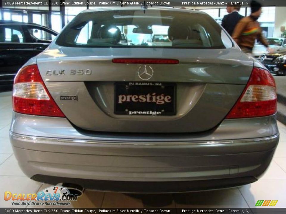 2009 Mercedes-Benz CLK 350 Grand Edition Coupe Palladium Silver Metallic / Tobacco Brown Photo #5